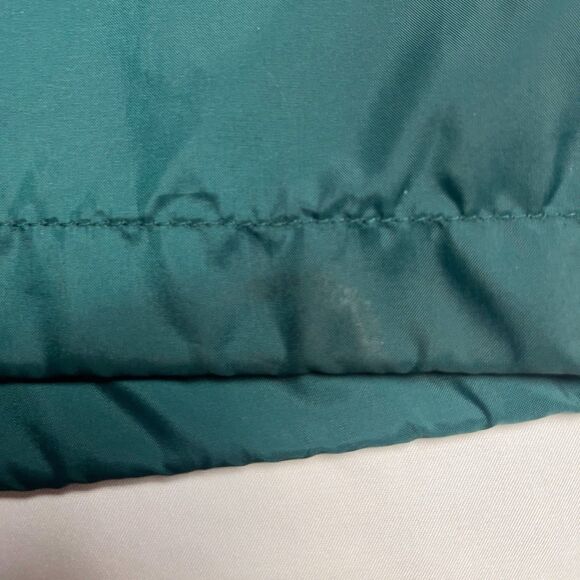 Columbia Men’s L Jacket Green Hidden Hood Vintage Purple 90s Y2K Windbreaker - Picture 9 of 14